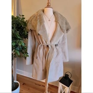 Calvin Klein faux fur classy shearling